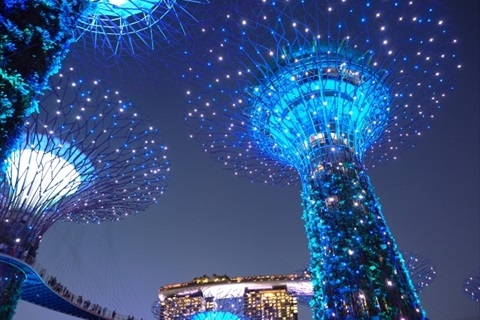 シンガポール夜景
