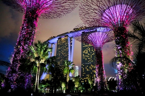 シンガポールの夜景