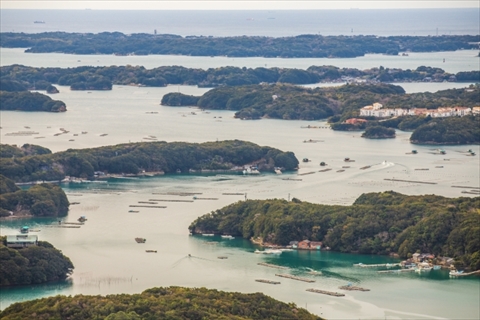 三重県志摩市 横山展望台から望む絶景